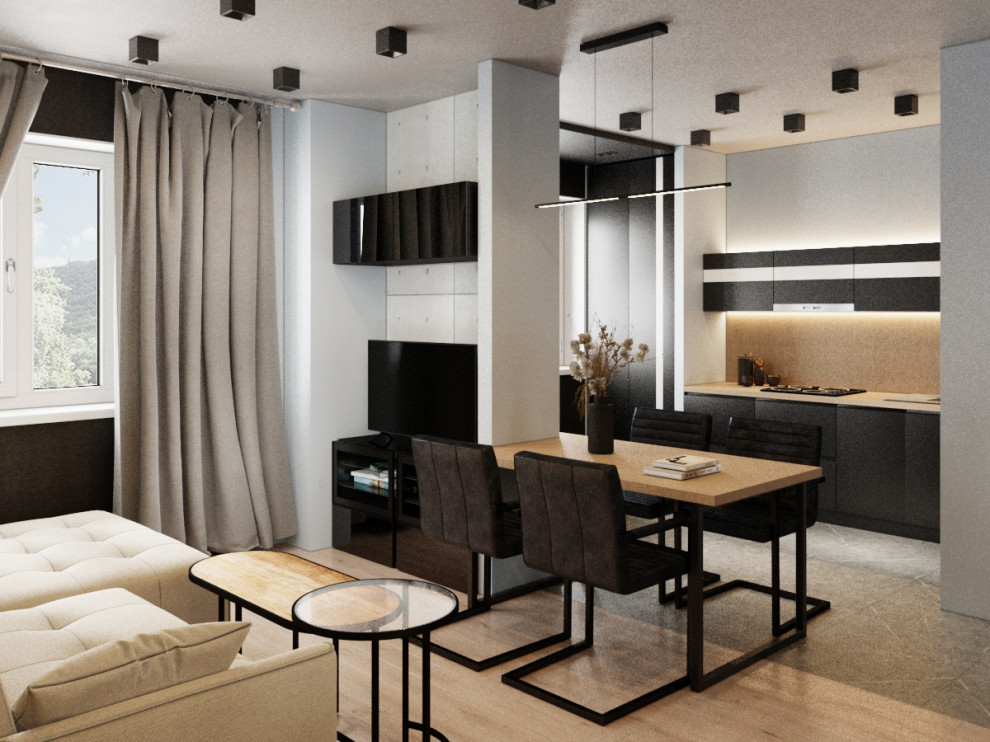 Визуализация небольшой студии.