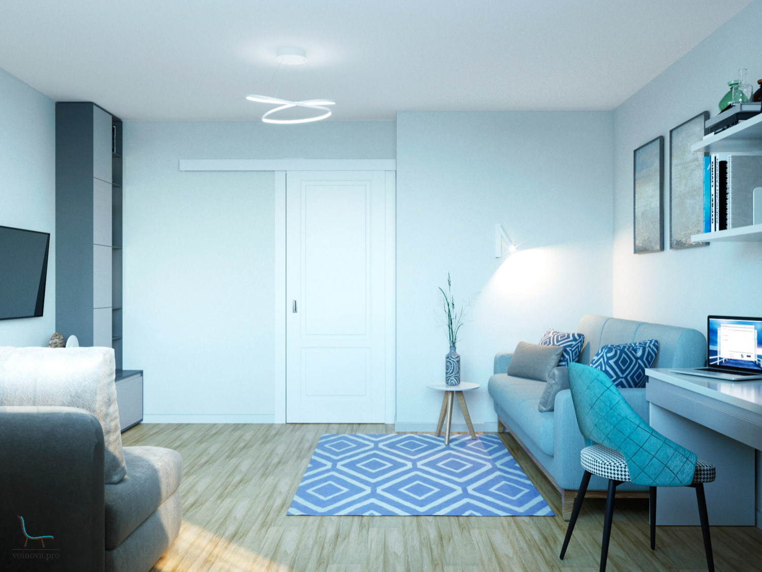 Современная квартира с оттенком Скандинавии