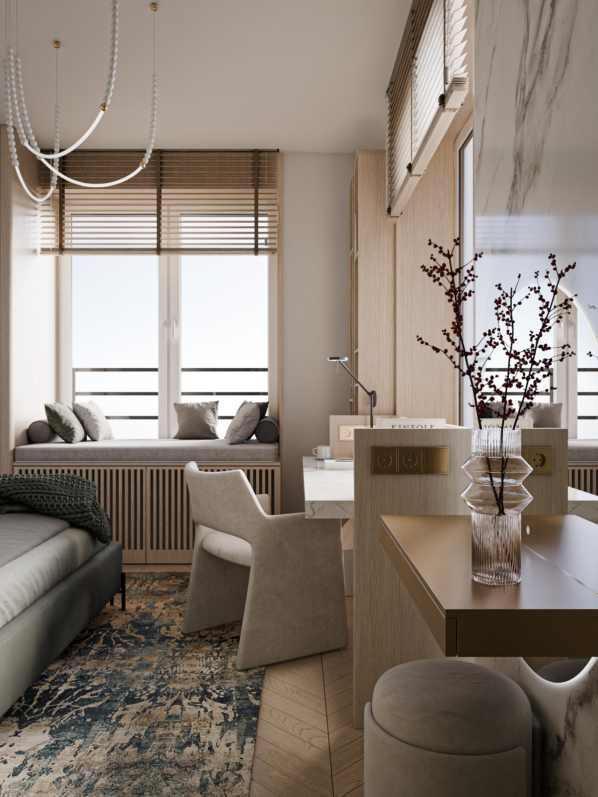 Интерьер трехкомнатной квартиры