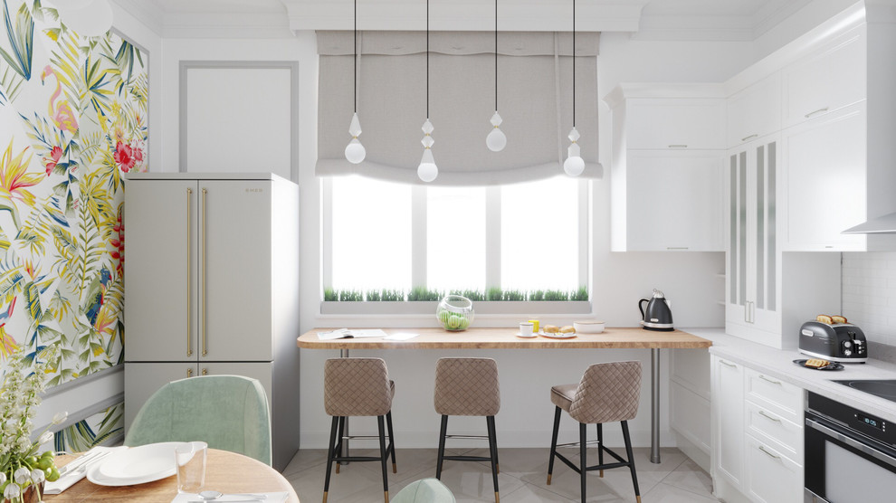 Дизайн интерьера и визуализация кухни 22 кв,м.