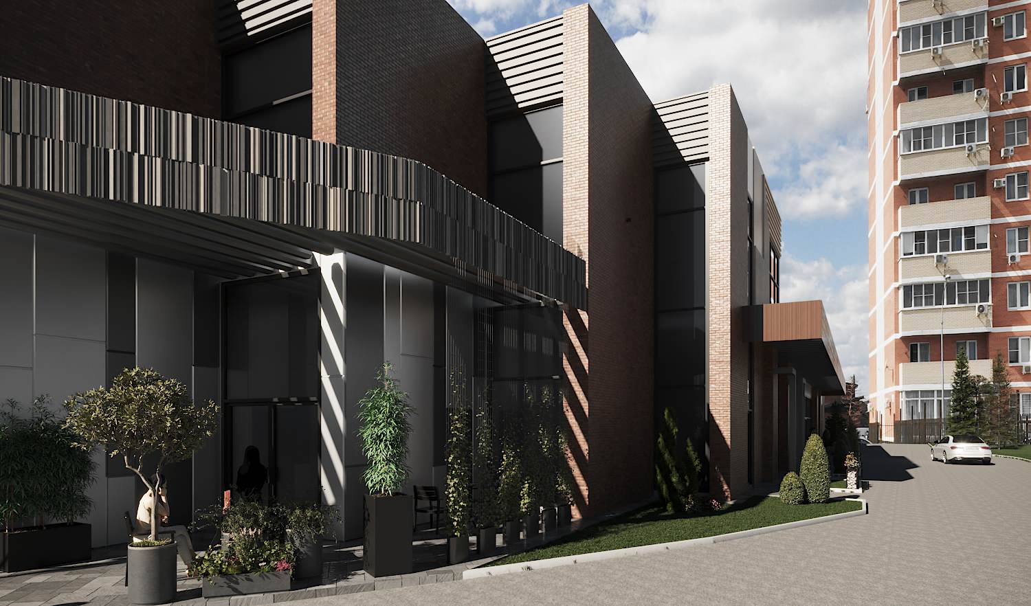 Эскиз Административного здания г. Краснодар