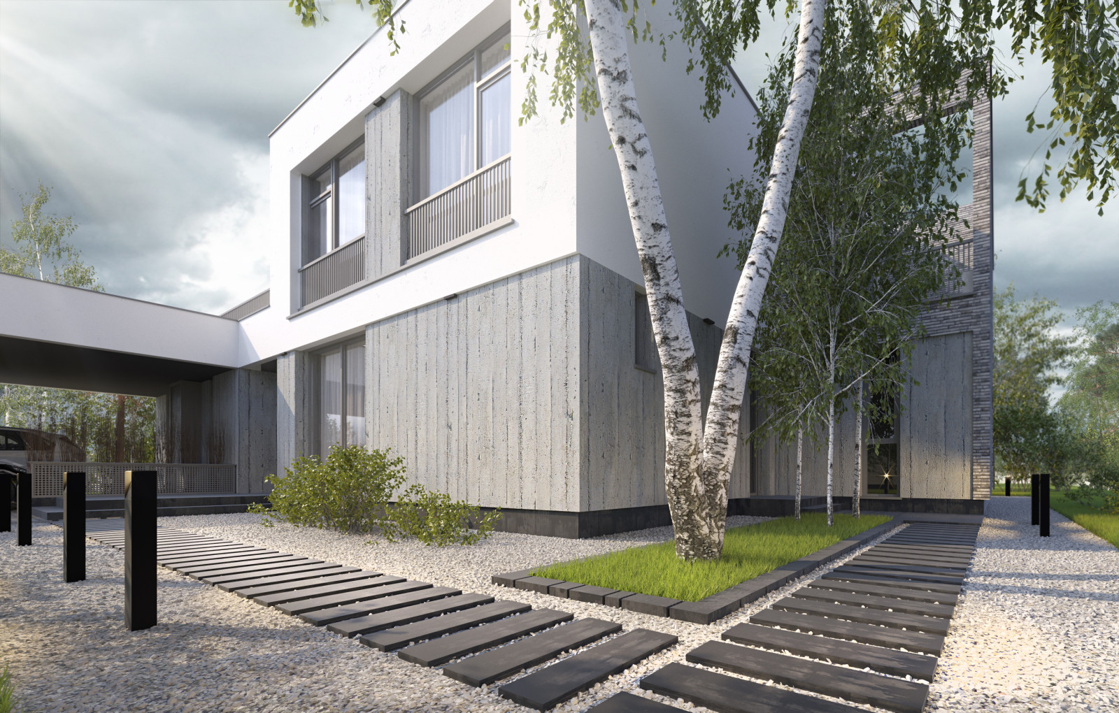 Дом с эксплуатируемой кровлей