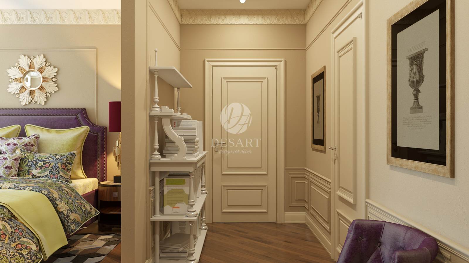 Проект квартиры. ЖК ДОМИНИОН спальня