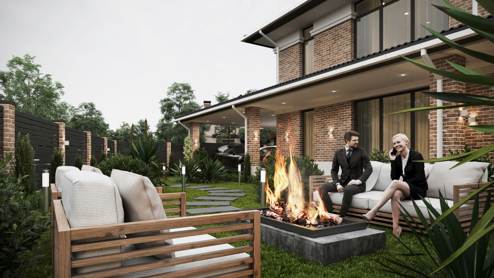 Дом с террасой