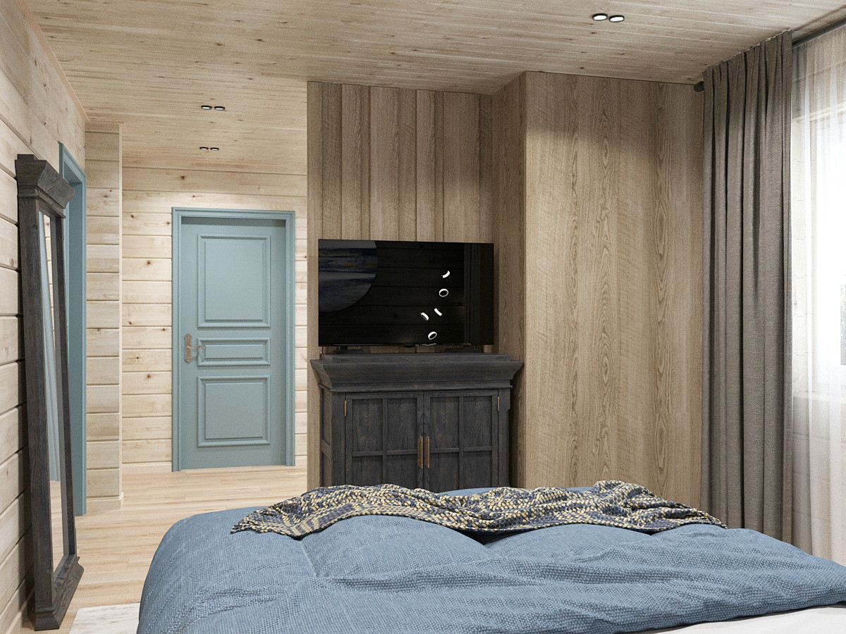 Интерьер деревянного дома