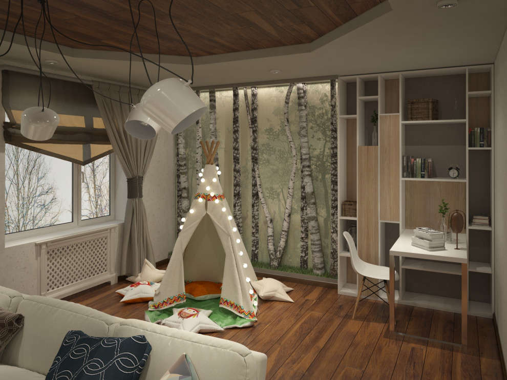Обложка проекта: Гостиная с детской игровой зоной