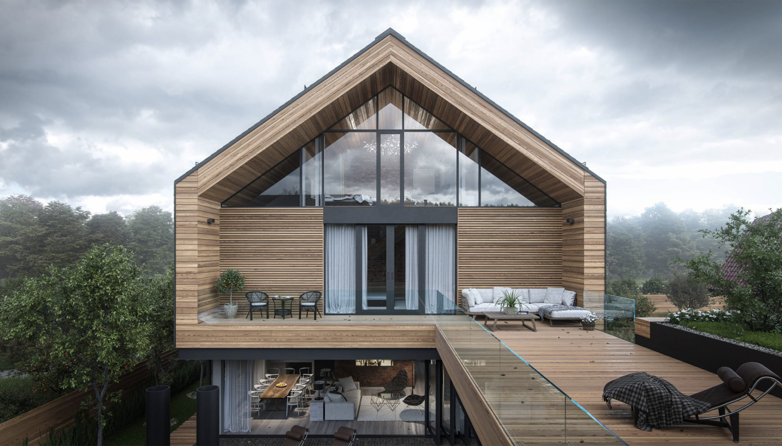 Обложка проекта: Жилая резиденция в деревне Подушкино