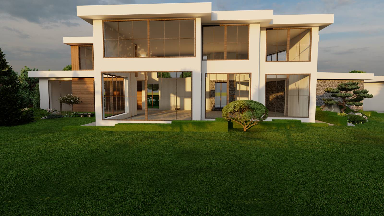 Лаконичный сад. КП Райт Вилладж