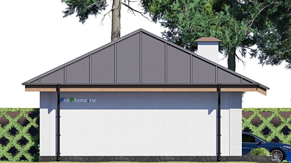 Проект одноэтажного дома 10х12м S79м2 F-18107