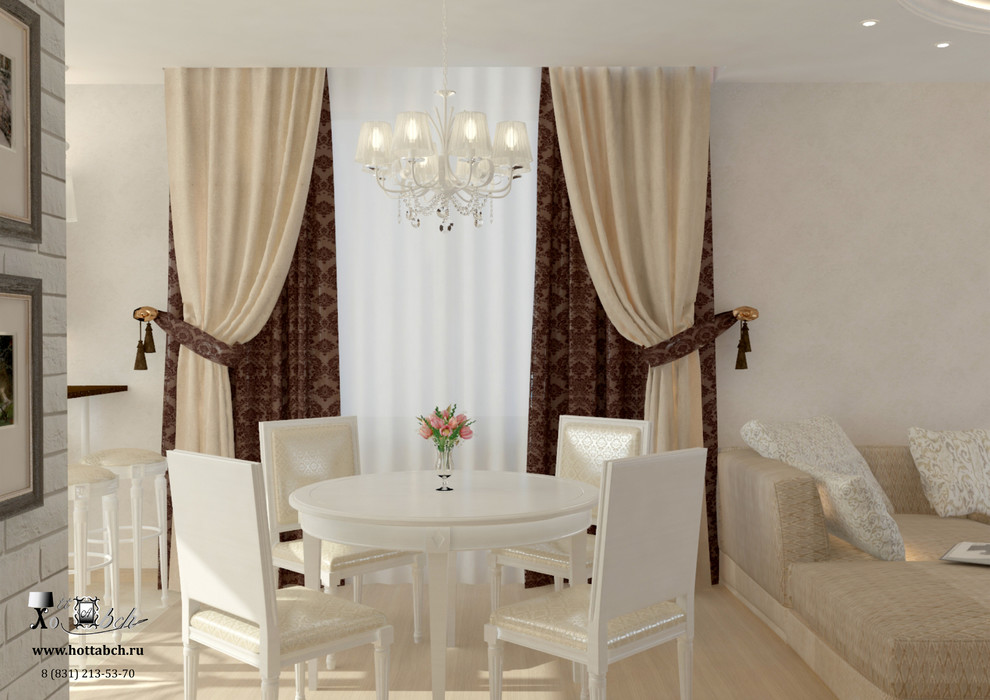 дизайн-проект кухни-гостиной в д. Кусаковка