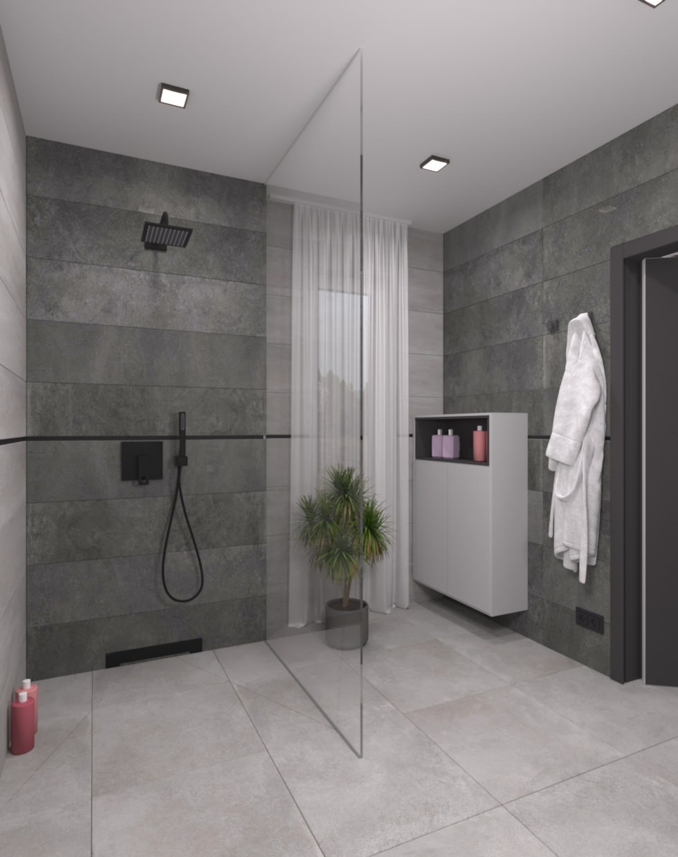 Обложка проекта: санузел + постирочная + гостевая комната в загородном доме