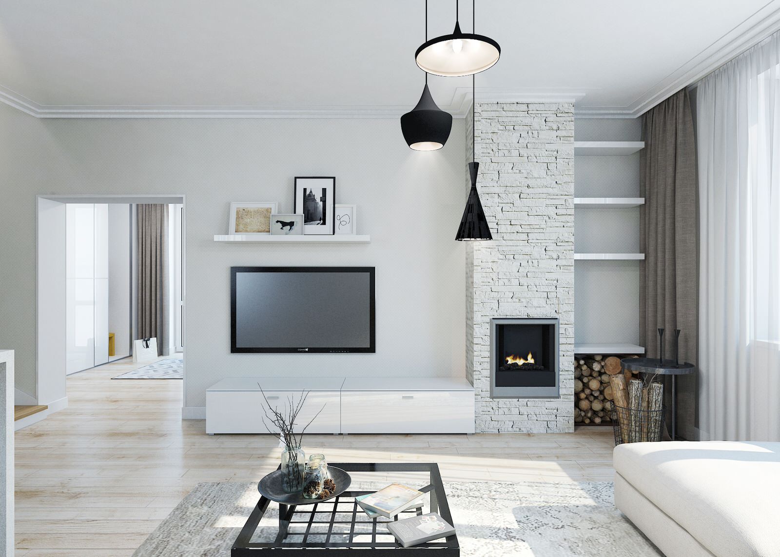 Коттедж в белом