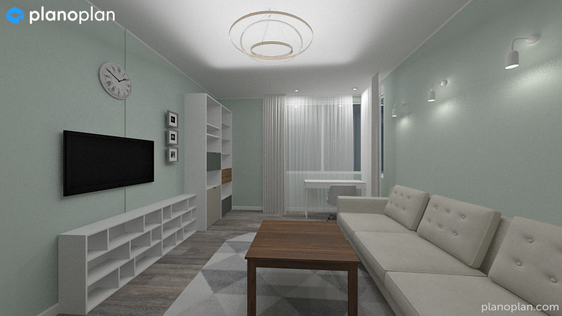 4хкомнатная квартира для молодой семьи с кабинетом в кладовке