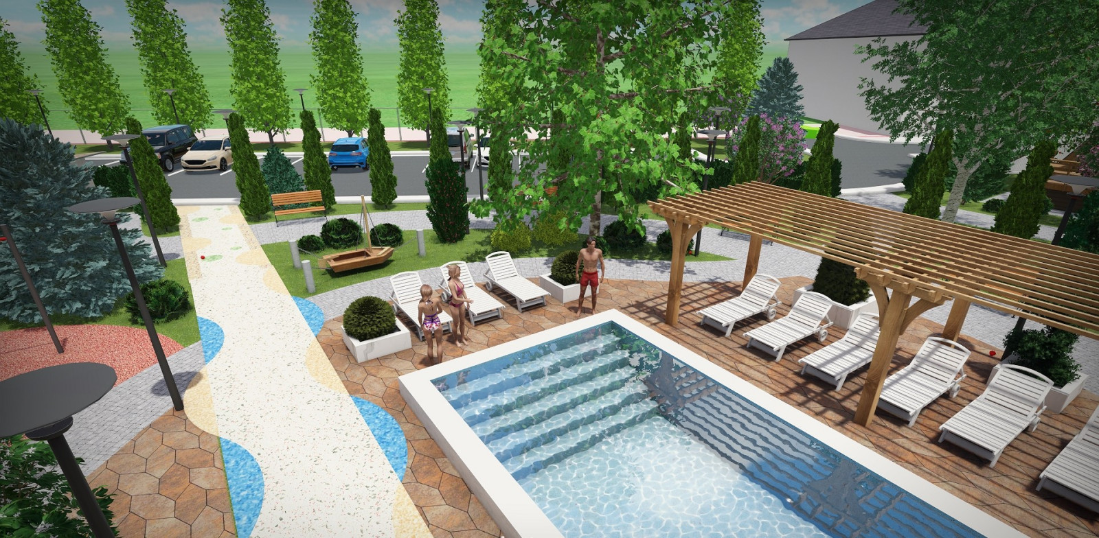 Проект гостиничного комплекса площадью 64 сотки