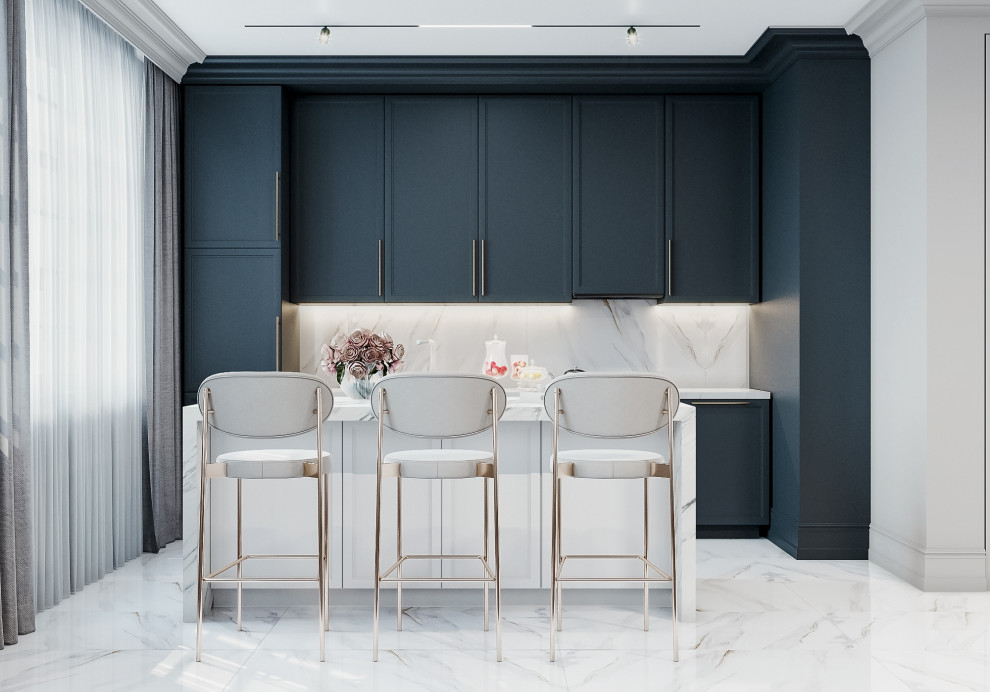 Светлая квартира в стиле неоклассика