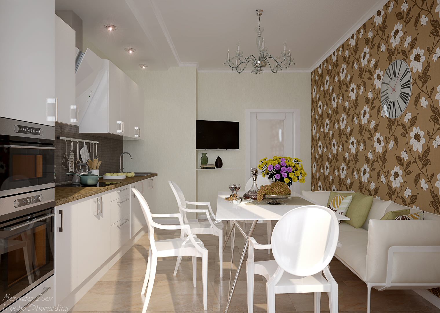 Дизайн кухни в ЖК "Екатеринодар"