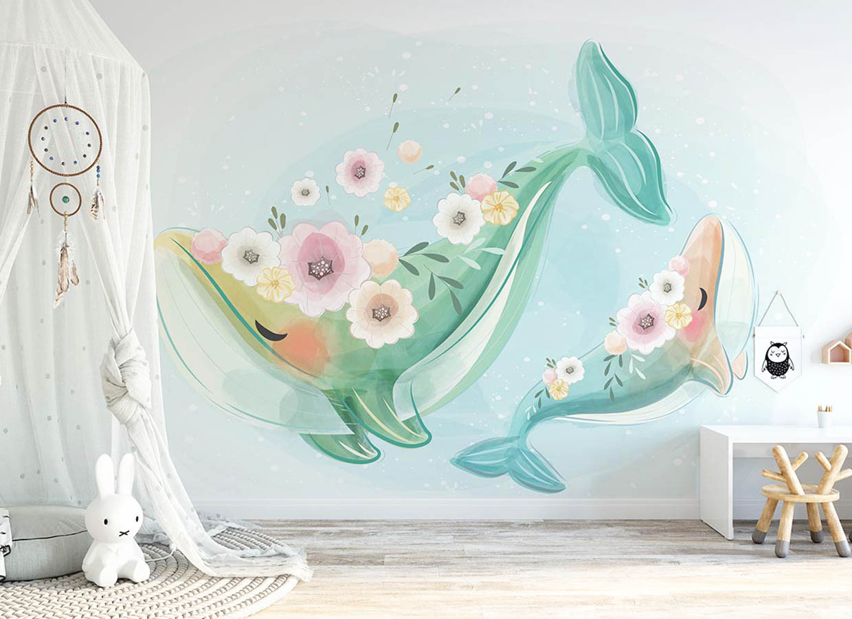 Обложка проекта: Фотообои «Whales»