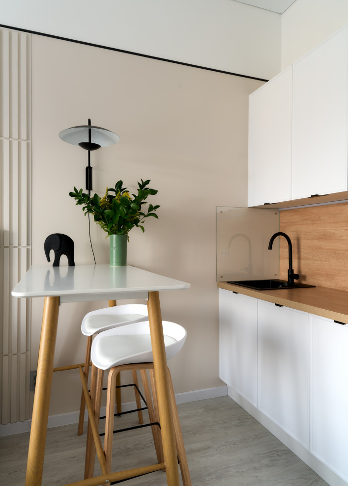 Квартира — студия по дизайн проекту Екатерины Тагировоq