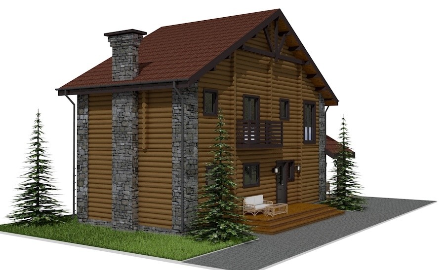 Гостевой двухэтажный дом в п.Терву, респ.Карелия