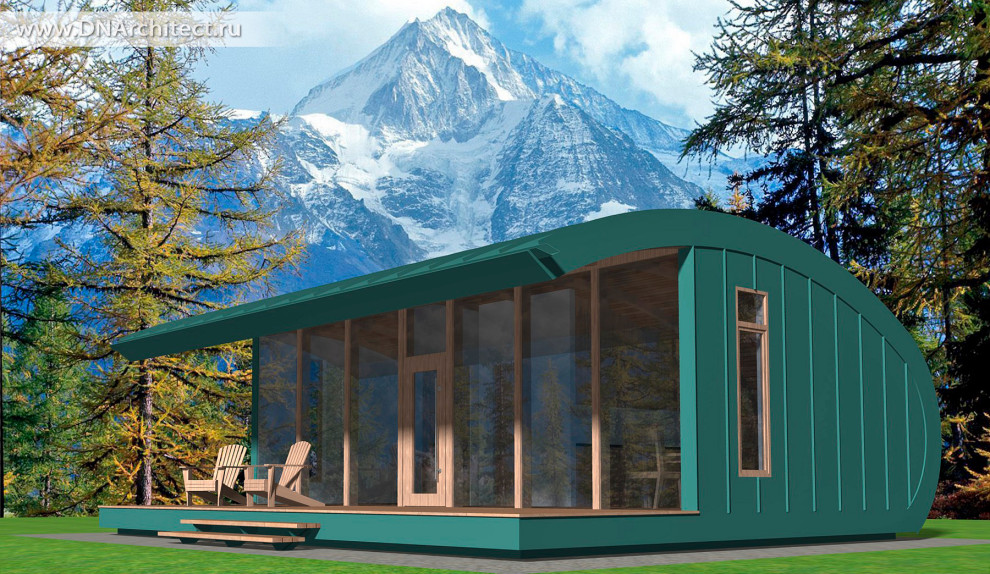 Проект гостевого дома S-70-90