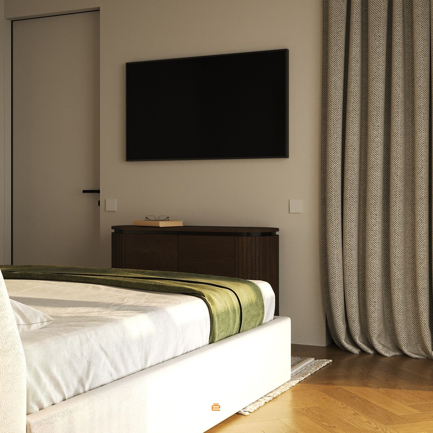 2025 Дизайн 2-комн. квартиры 64 м² в современном стиле, Москва, Павелецкая City