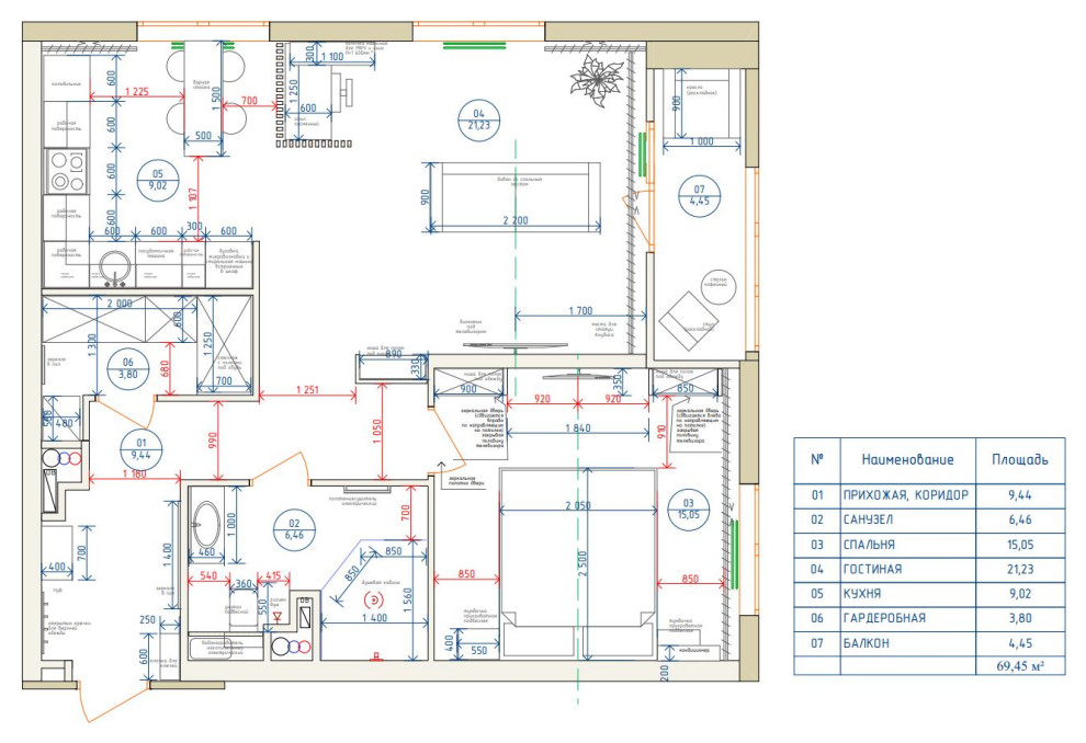 Обложка проекта: Квартира 72квм.