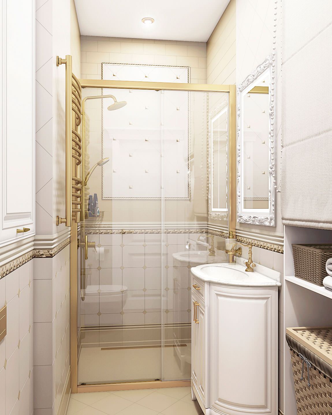 Итоговая визуализация проекта интерьера трёхкомнатной квартиры