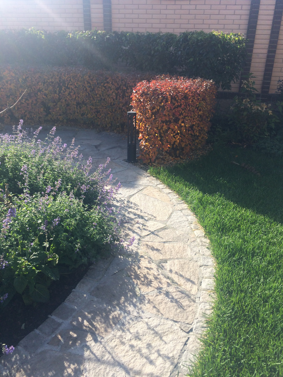 Сад с подпорными стенами