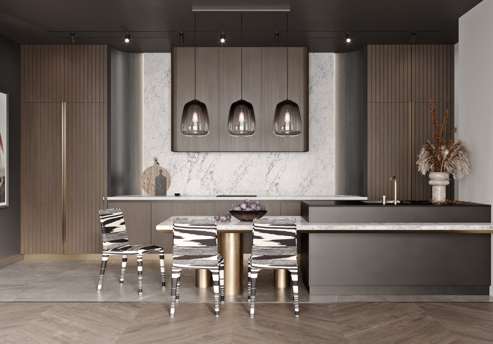 Дизайн - проект апартаментов в современном стиле