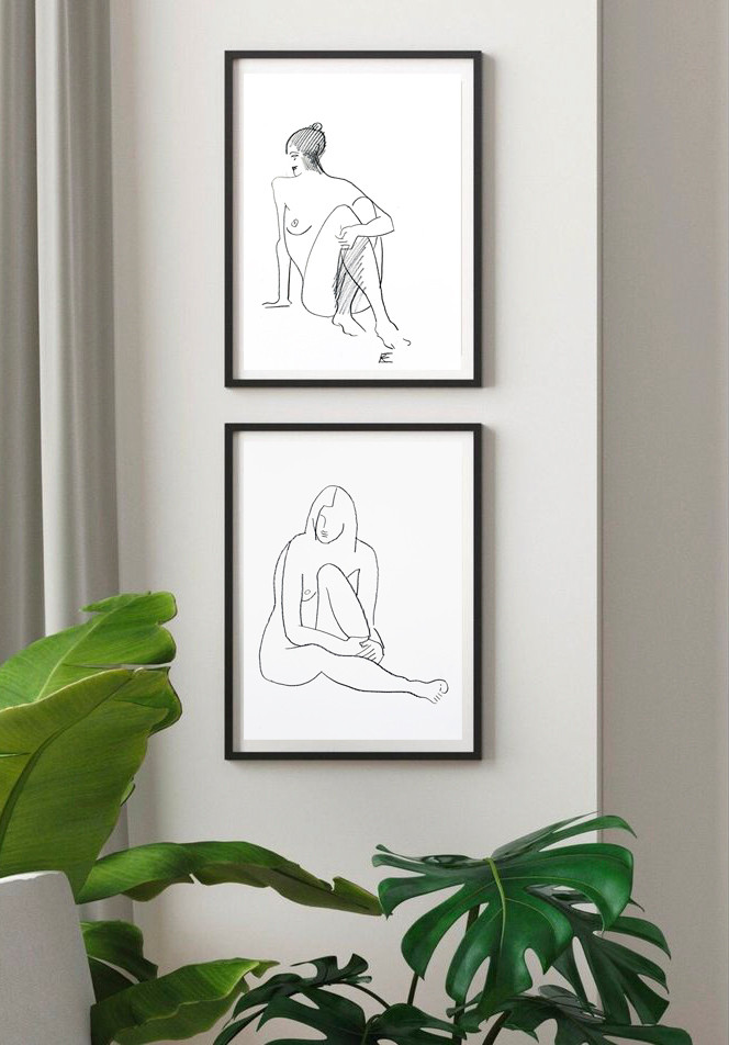 Картины для интерьера "наброски НЮ"