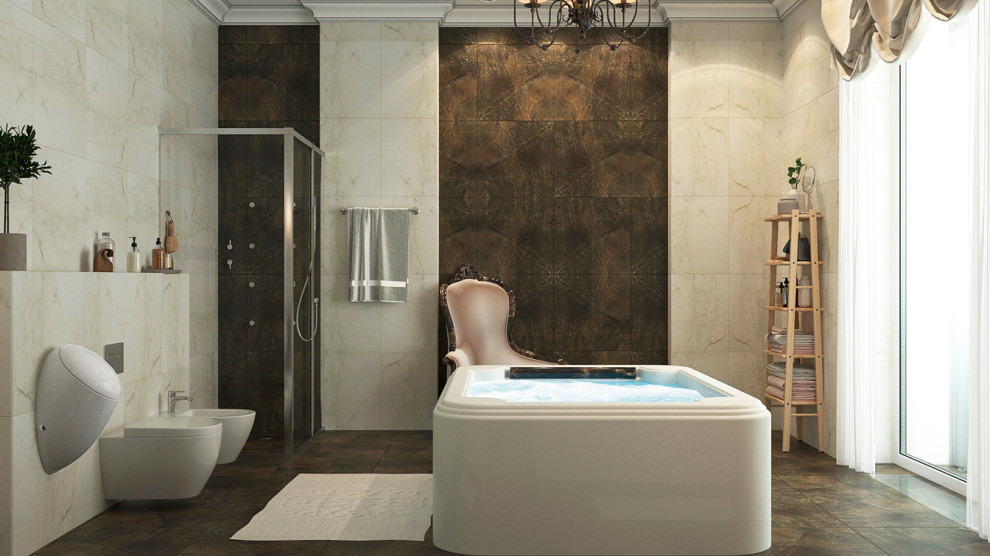 Дизайн проект особняка 834 кв.м. в современной классике