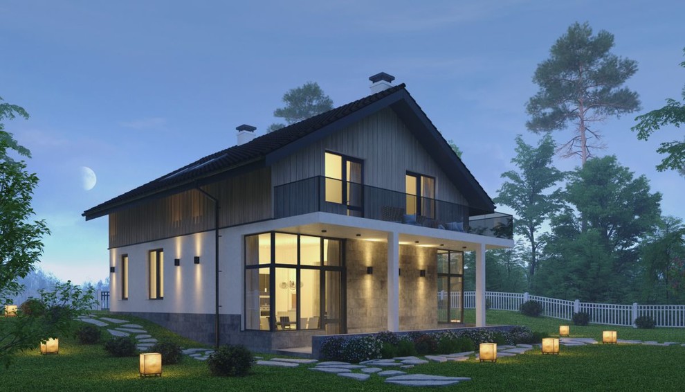 Дом со вторым мансардным этажом