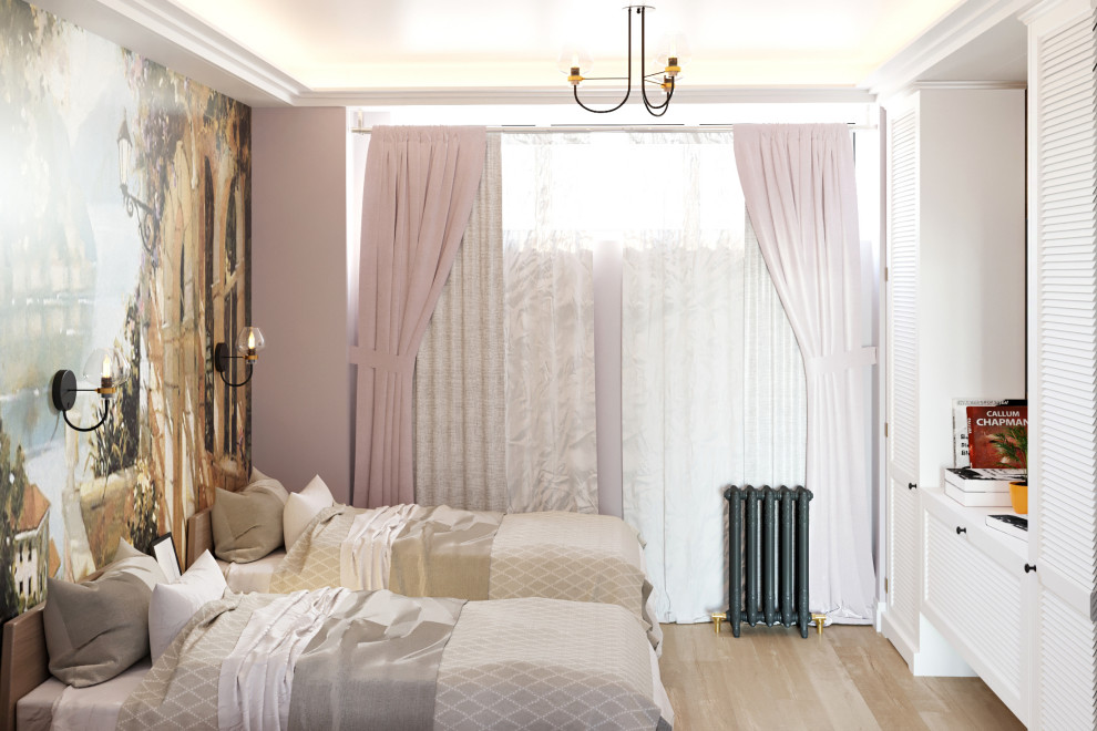 Дизайн проект квартиры общей площадью 87 м2 в стиле "Эклектика"