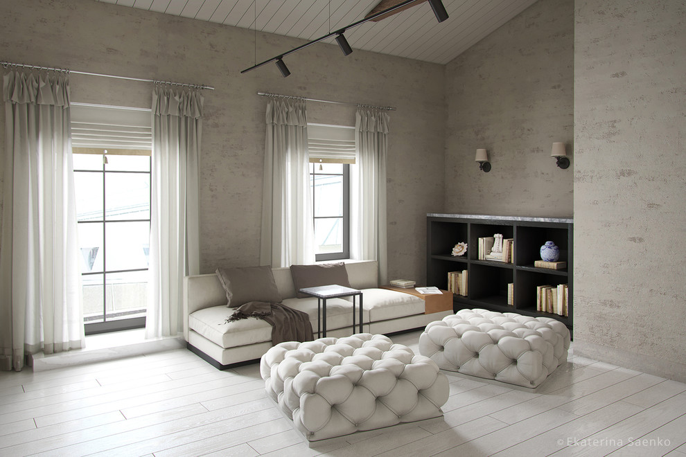 Квартира гостиничного типа в стиле лофт и минимализм.
