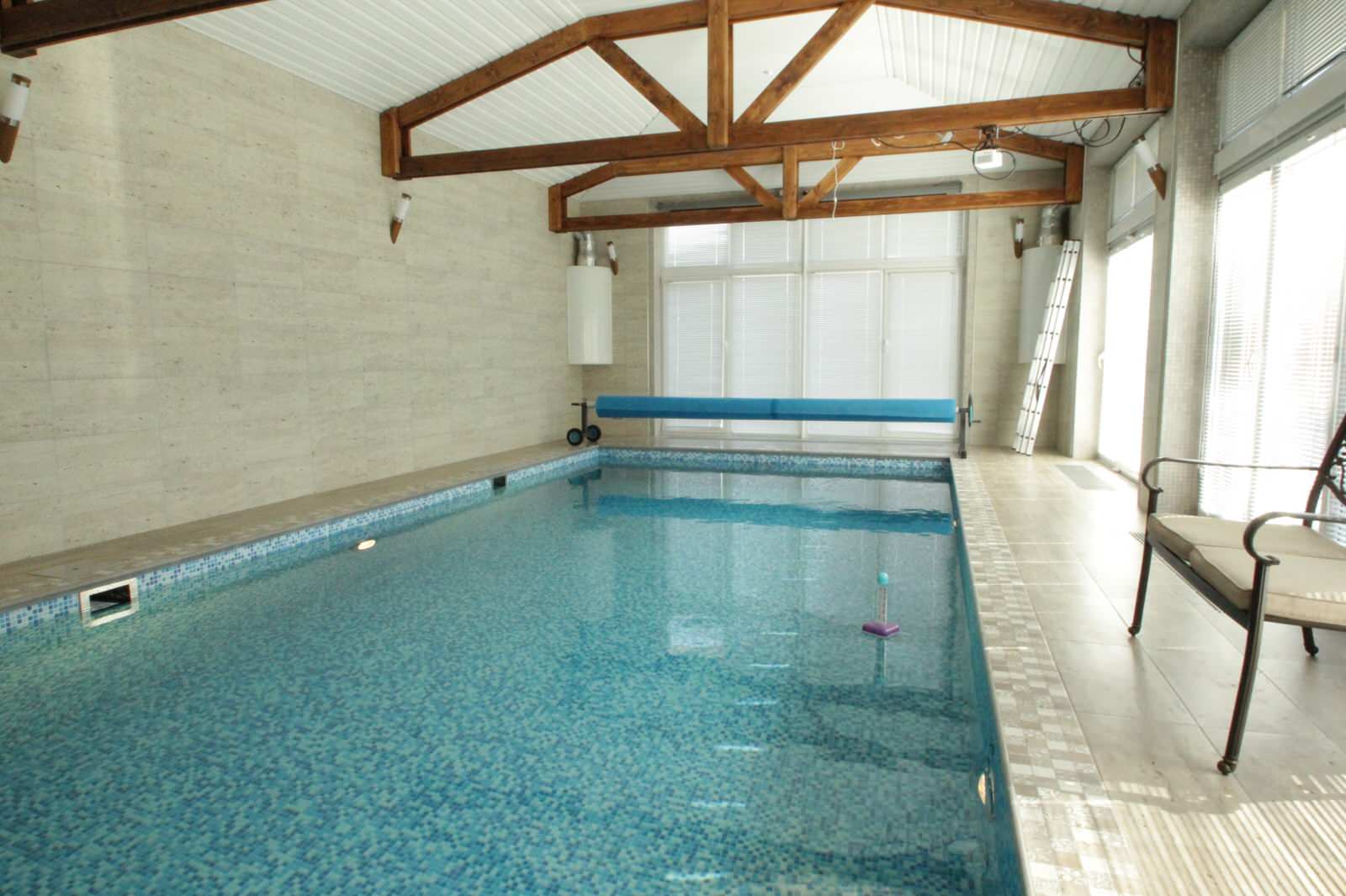 Обложка проекта: Бассейн 8х4х1.2-1.7 в банном комплексе