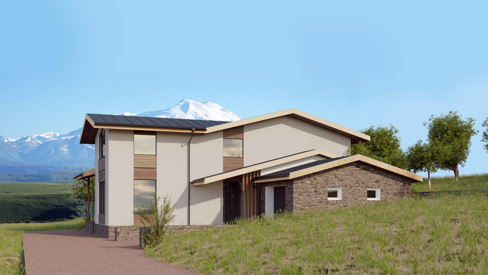 Энергоэффективный дом на склоне