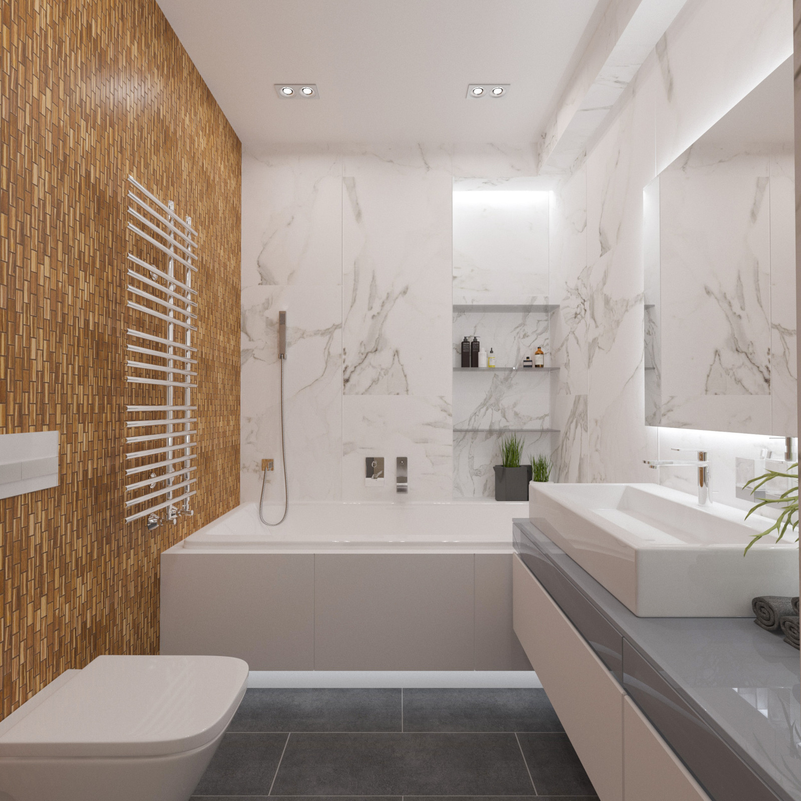 3-комнатная квартира для молодого мужчины с видом на реку (визуализация)