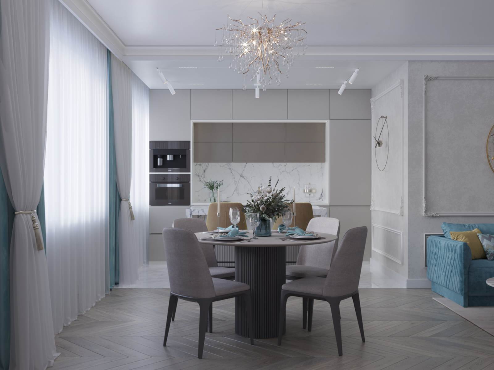 Обложка проекта: Кухня гостиная