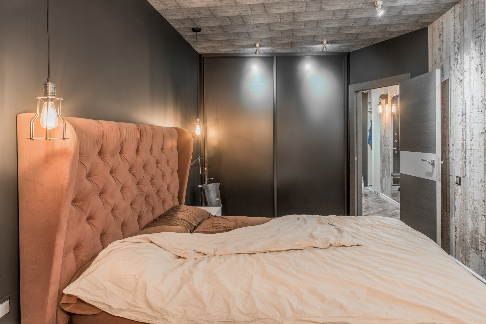 (Реализовано) Спальня в стиле Лофт