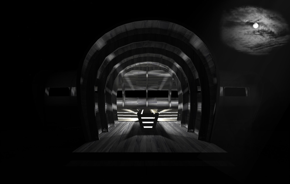 Бельведер для наблюдения за бобрами