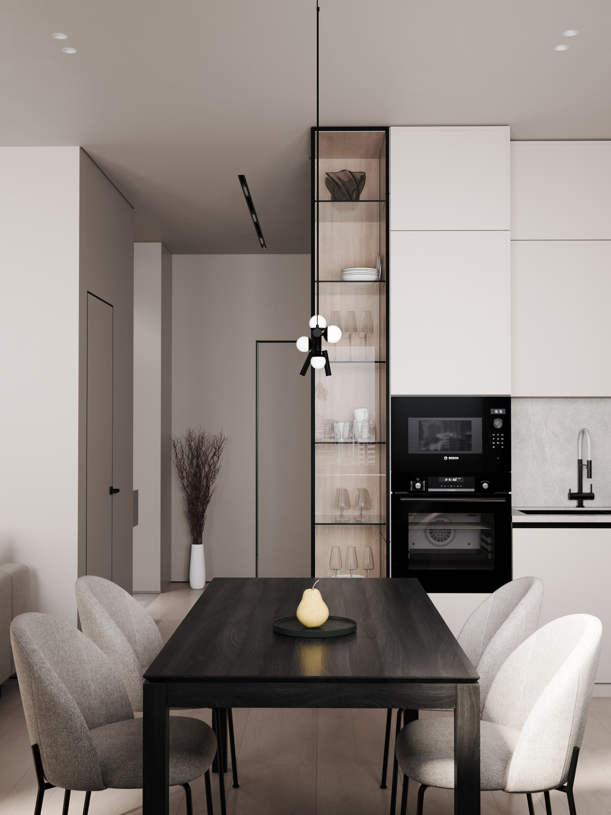 ЖК ID-Kudrovo, лаконичный интерьер в концепции минимализм