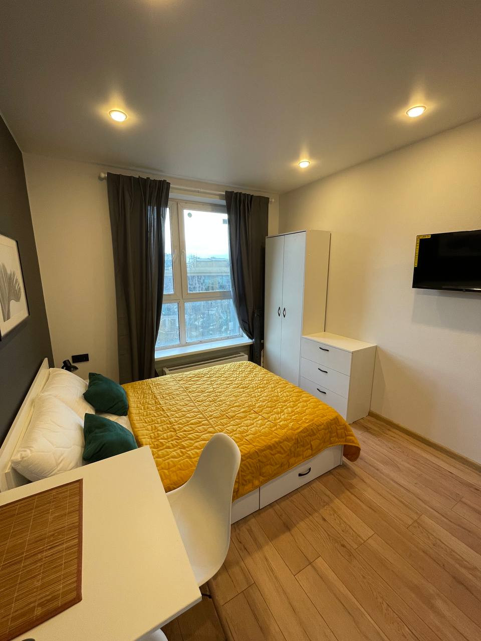 Деление на 3 студии квартиры 55 м2