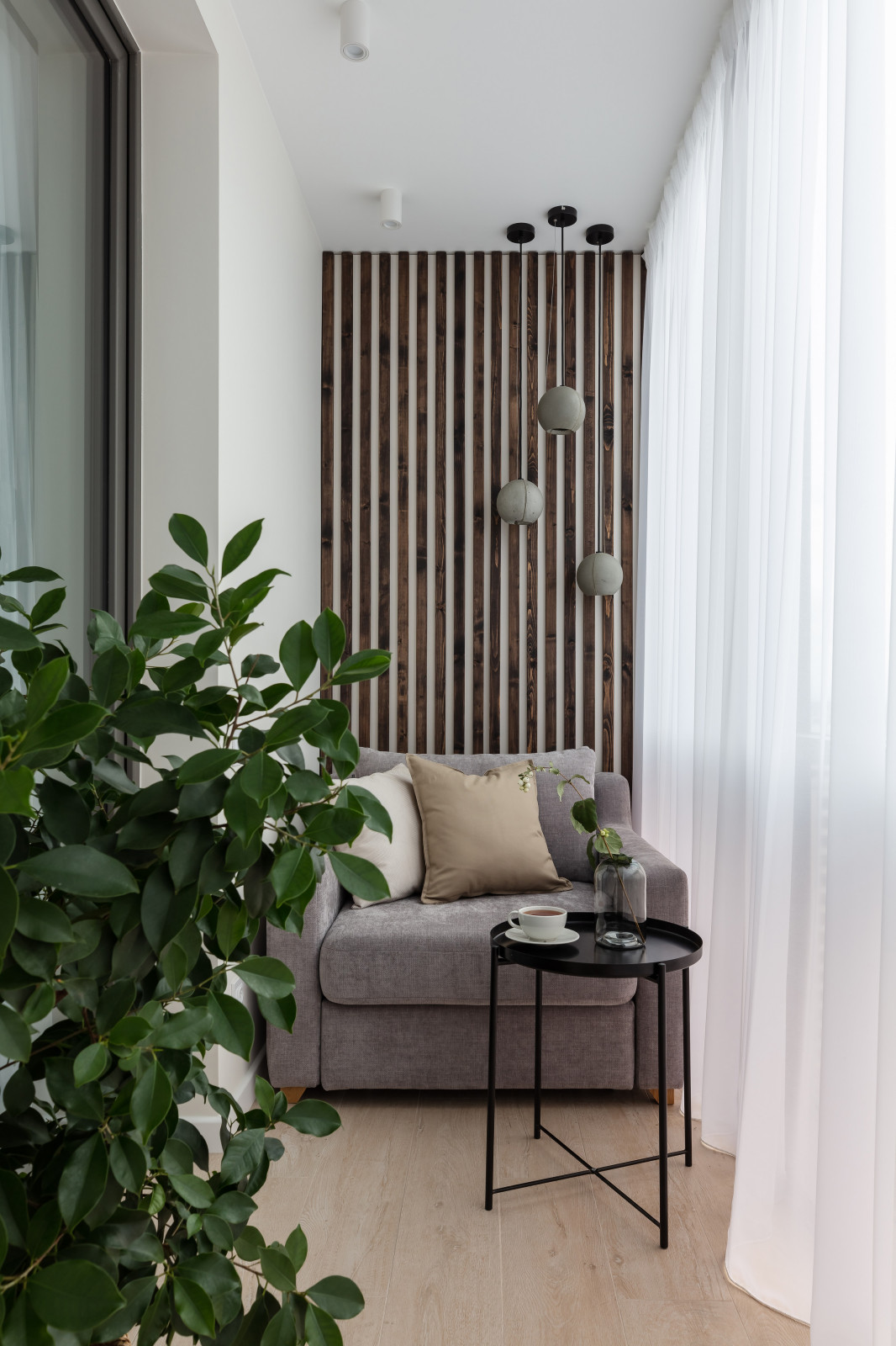 Однокомнатная квартира в бирюзовых тонах