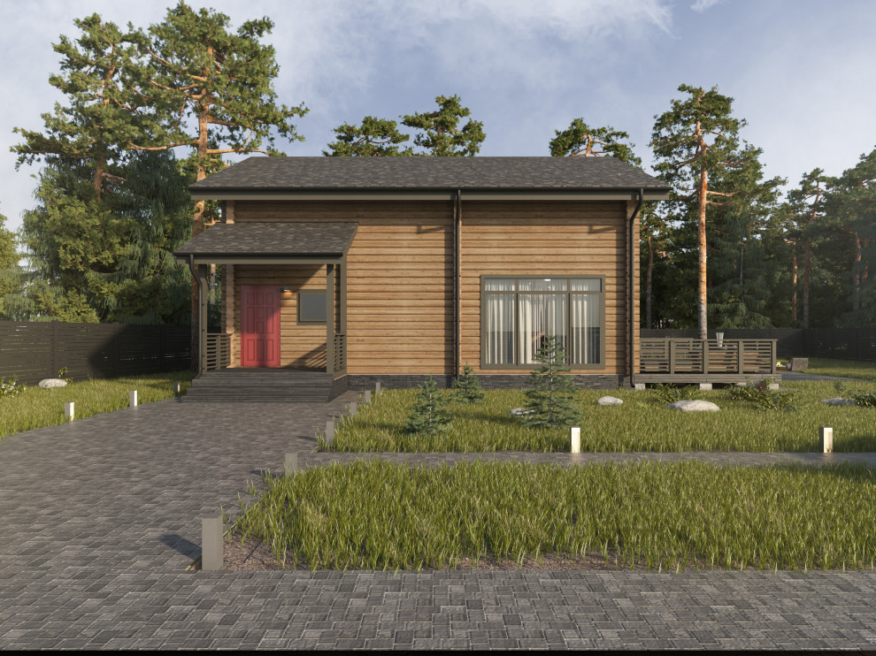 Обложка проекта: Эскизный проект. Двухэтажный жилой дом. Тульская область. 2017 г.