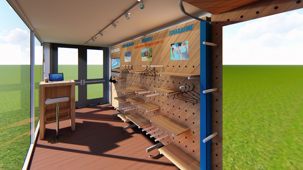 Обложка проекта: Дизайн-проект магазина-контейнера "Декатлон" в г. Королёв