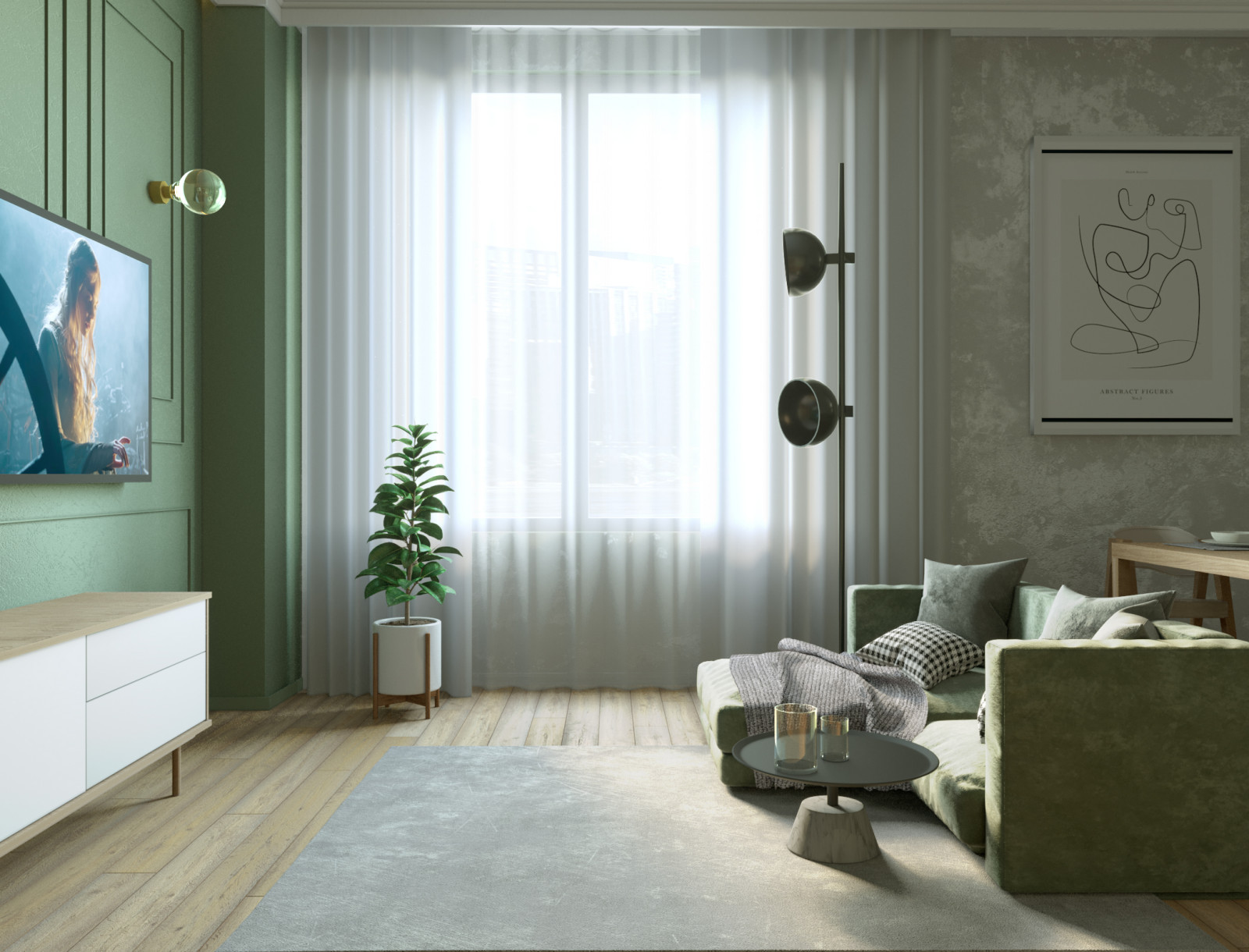 Кухня-гостинная