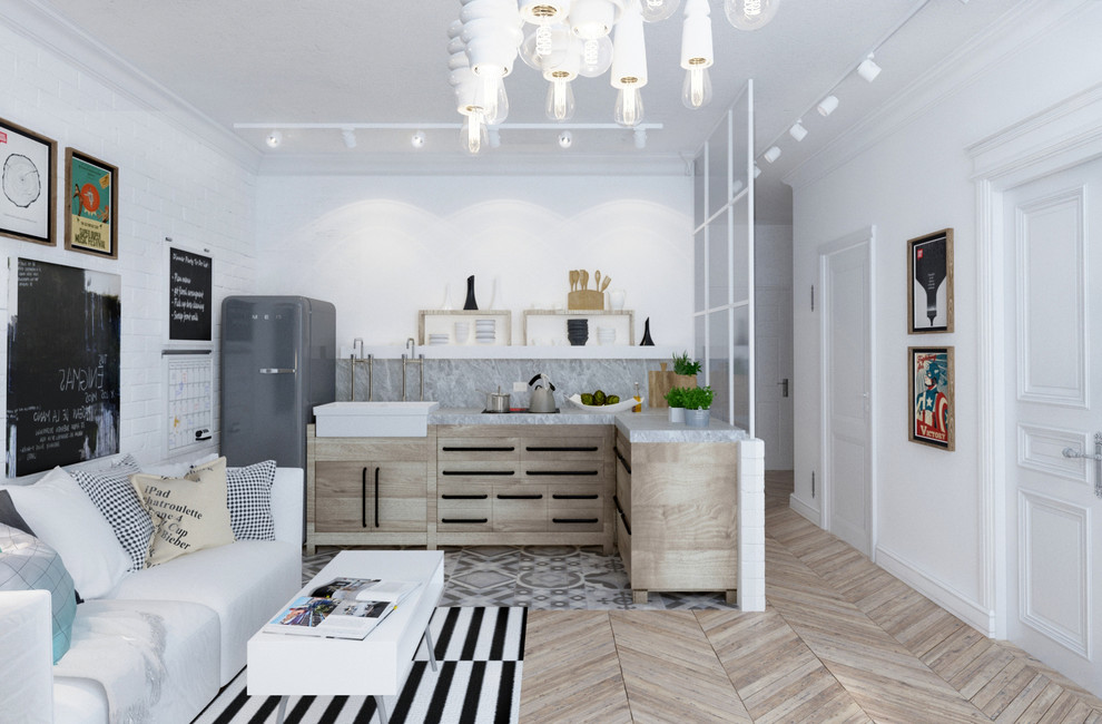 Однушка в скандинавском стиле