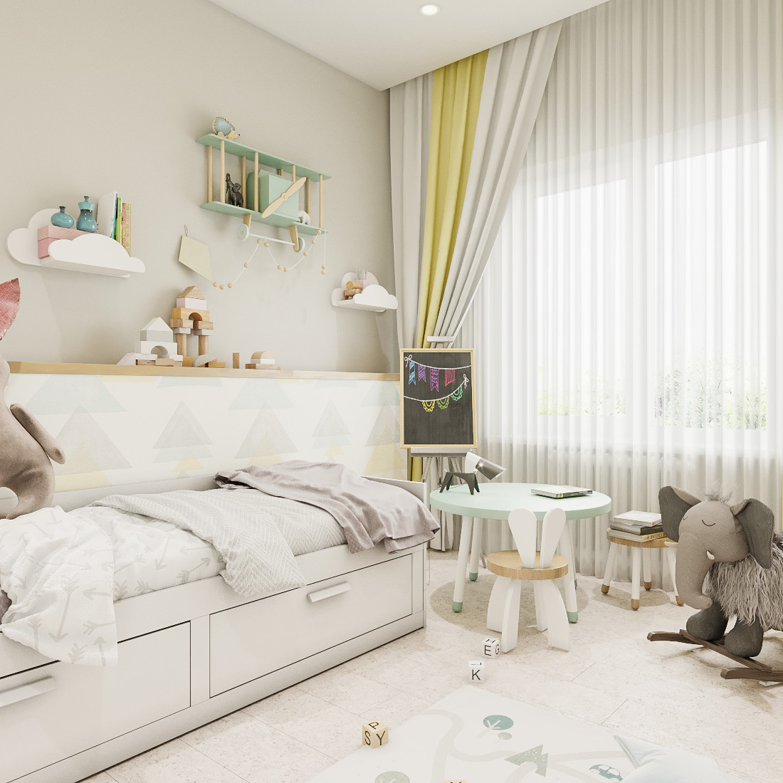 Коттедж с тремя детскими, 224 м2