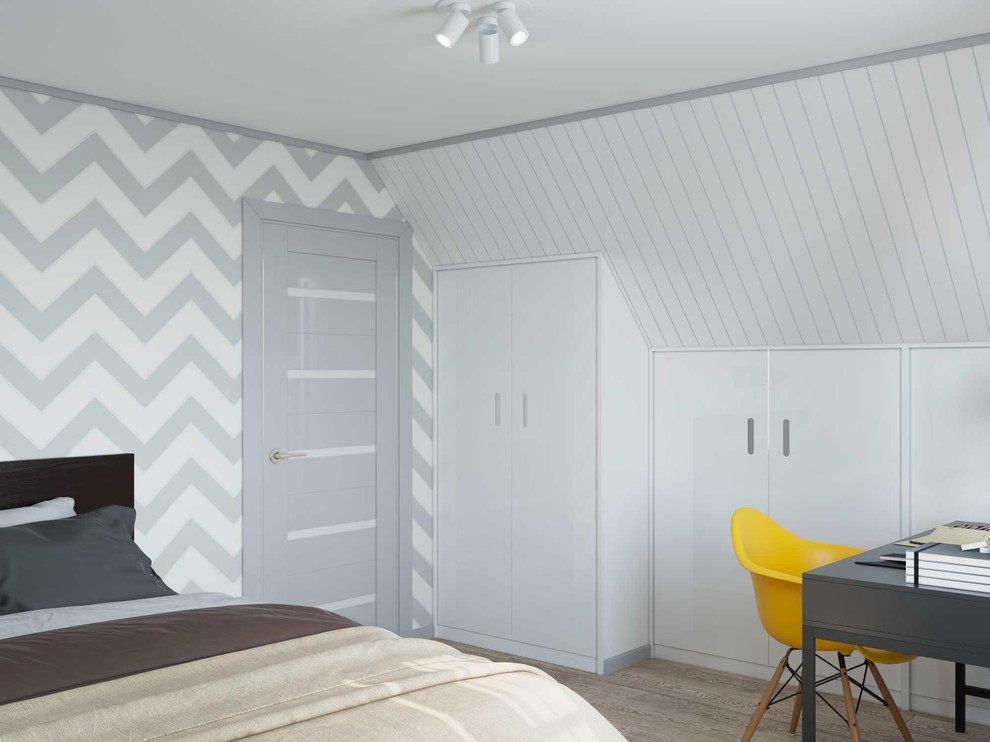 «Скандинавский лофт» мансардный этаж загородного дома