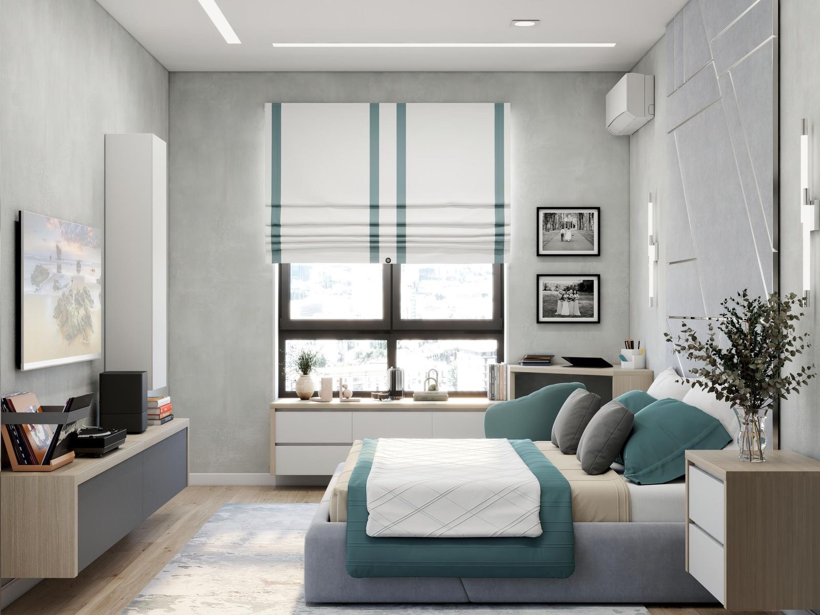 Обложка проекта: Квартира в ЖК «Ожогина» мужская спальня